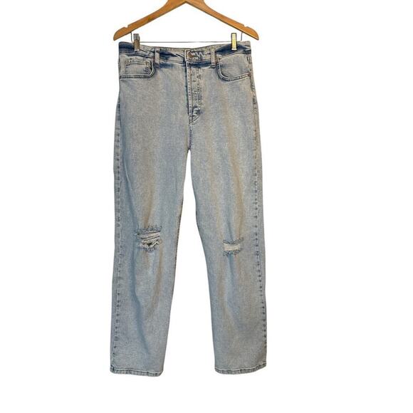 Wild Fable Women's Highest Rise 90s Straight Distressed Denim Jeans Size… - Picture 1 of 8